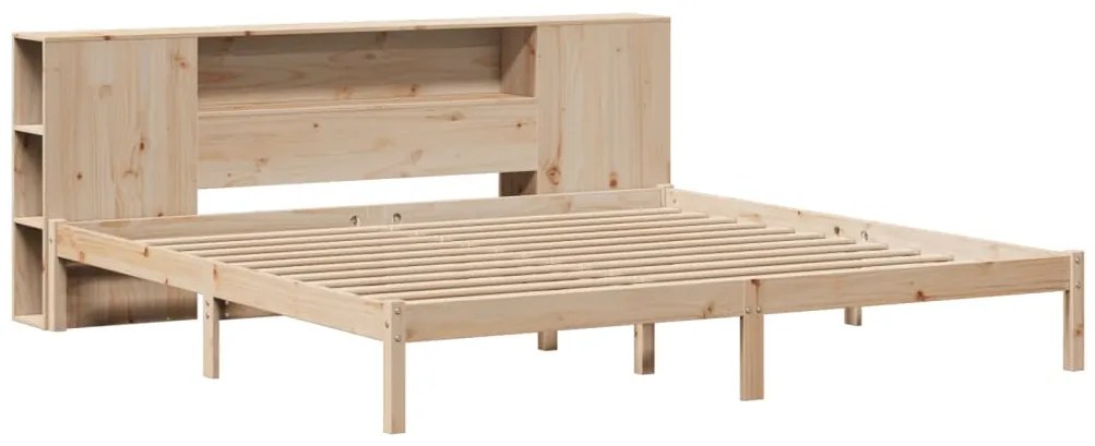 Cama com estante sem colchão 180x200 cm pinho maciço