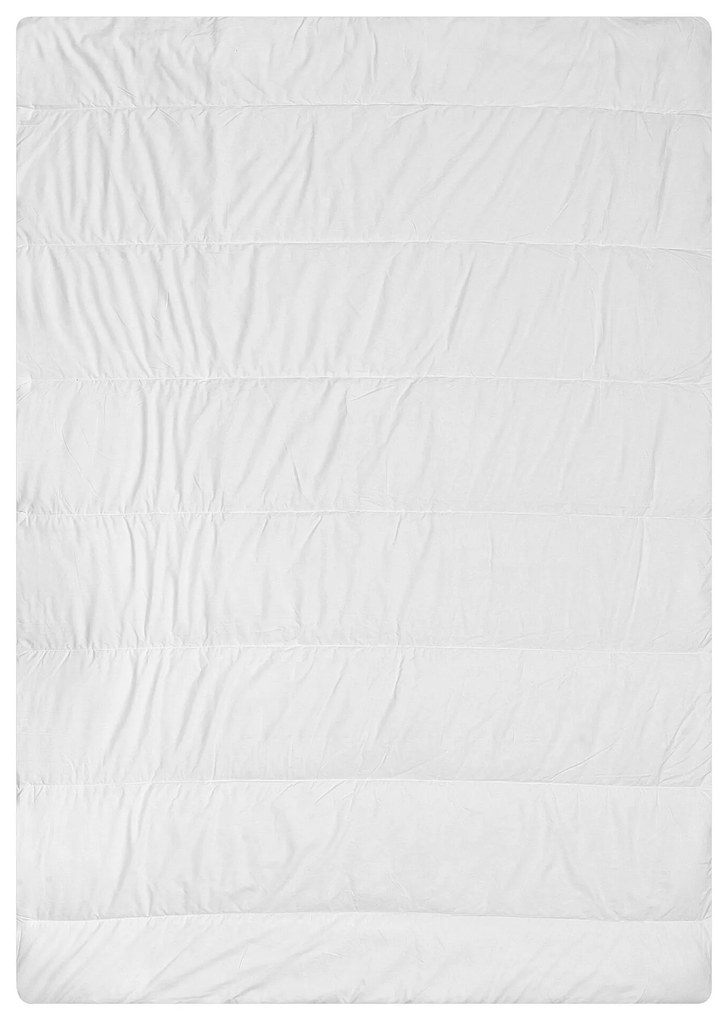 Edredão em poliéster branco 155 x 200 cm HOWERLA Beliani