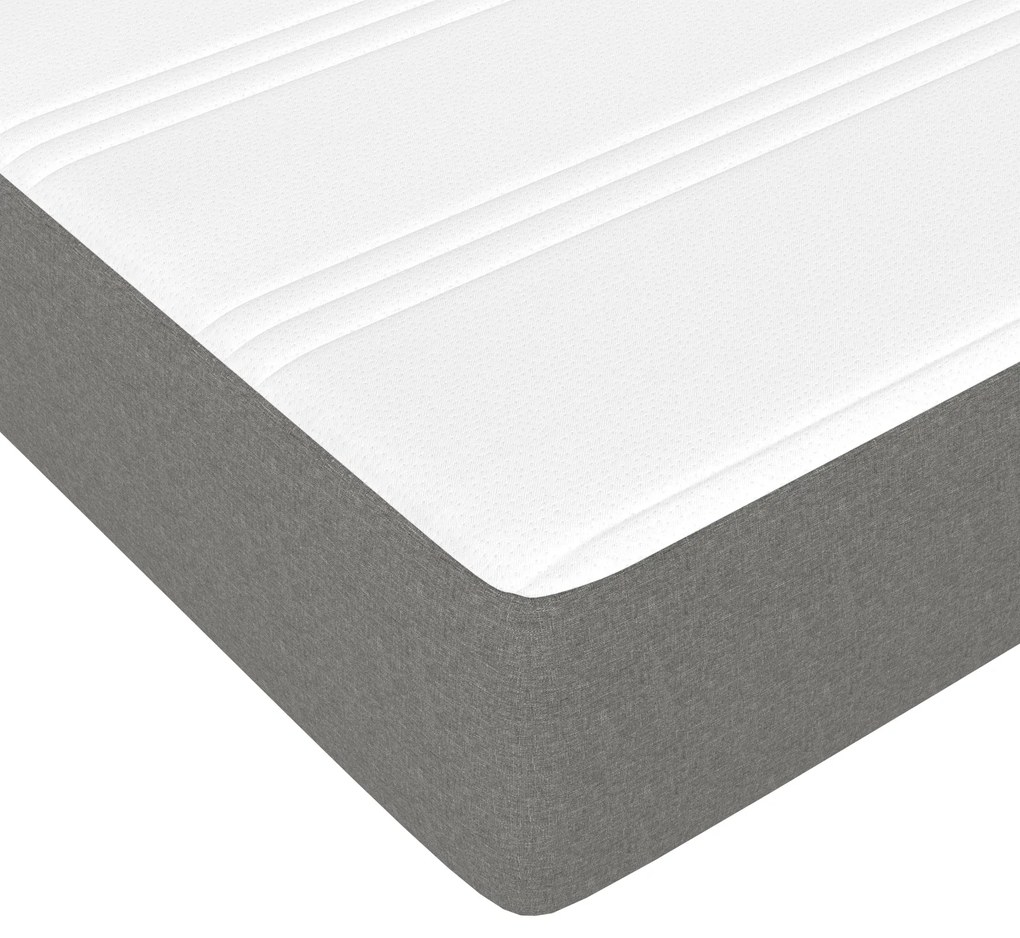 Colchão com Molas Pocket vidaXL Cinza escuro 120x190x20 cm