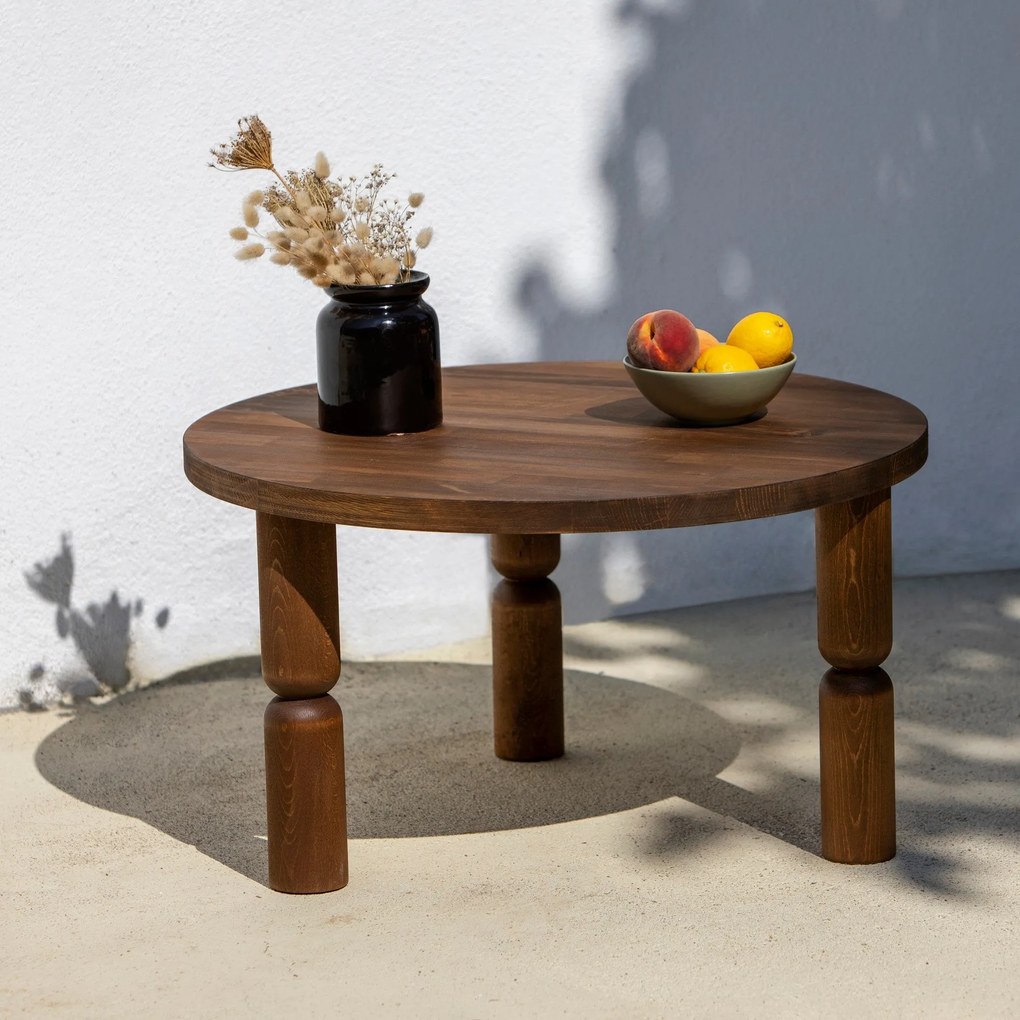 Mesa de Centro Ida – Nogueira – 70x40x70 cm