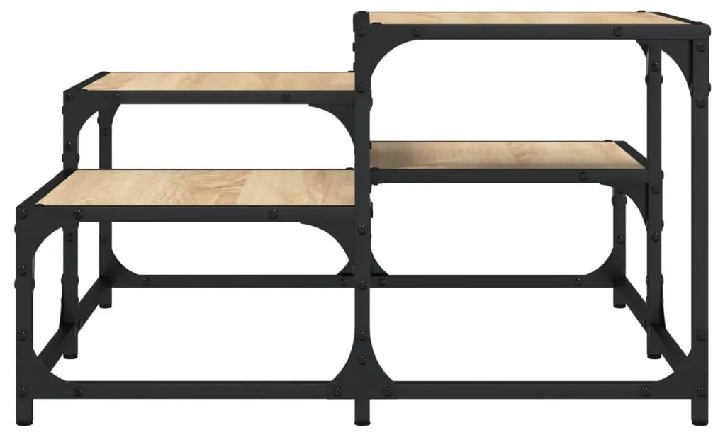 Mesa de centro 68x68x40 cm derivados de madeira carvalho sonoma