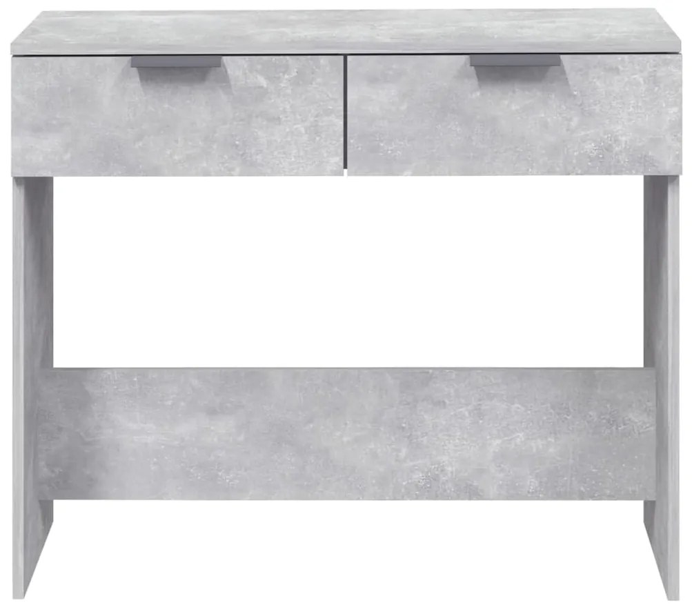Mesa consola 90x36x75 cm derivados de madeira cinzento-cimento