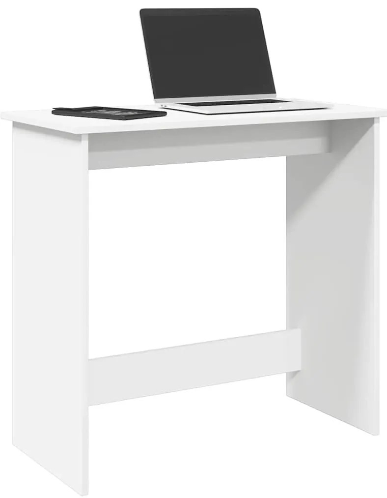 vidaXL Secretária 80x40x75 cm derivados de madeira branco