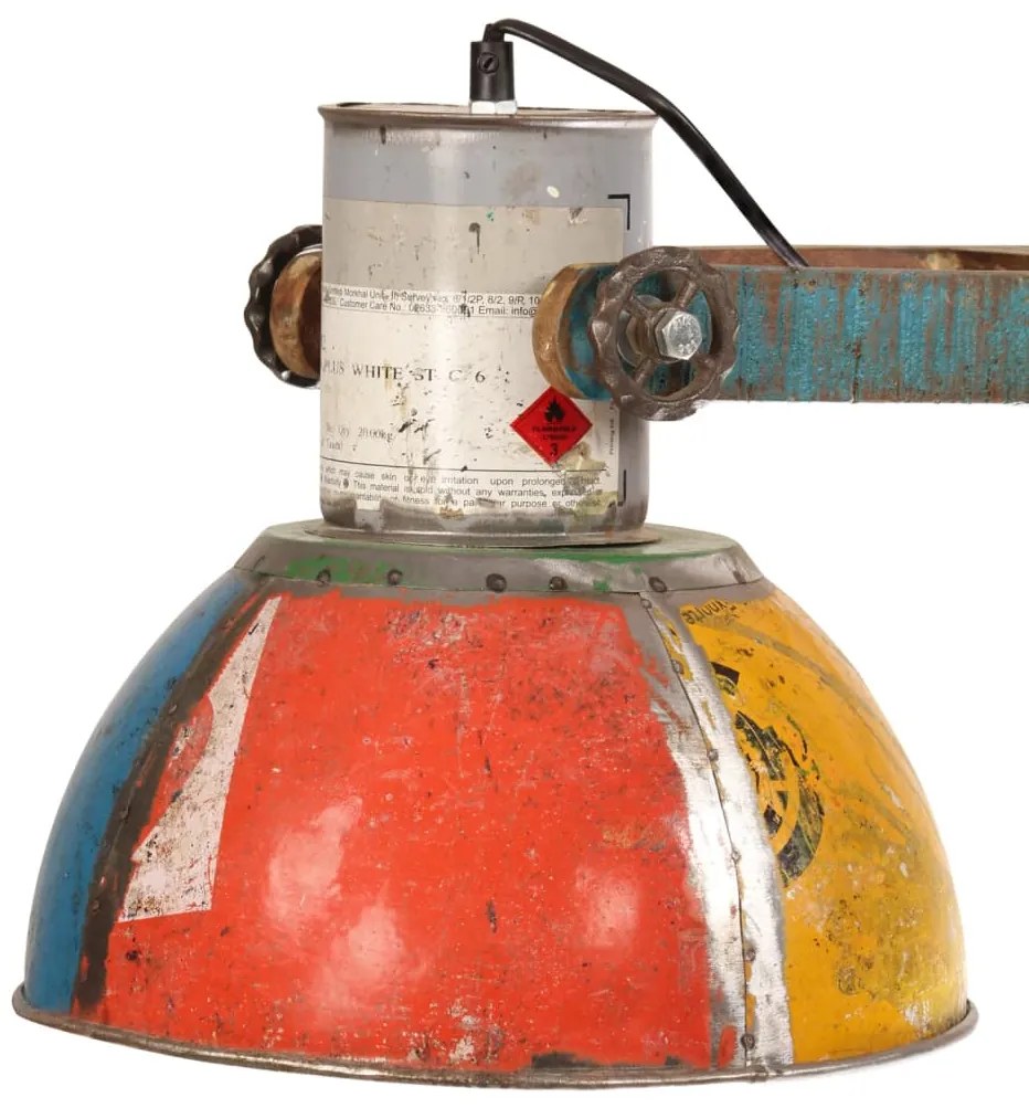 Candeeiro suspenso industrial 25W 111 cm E27 multicor