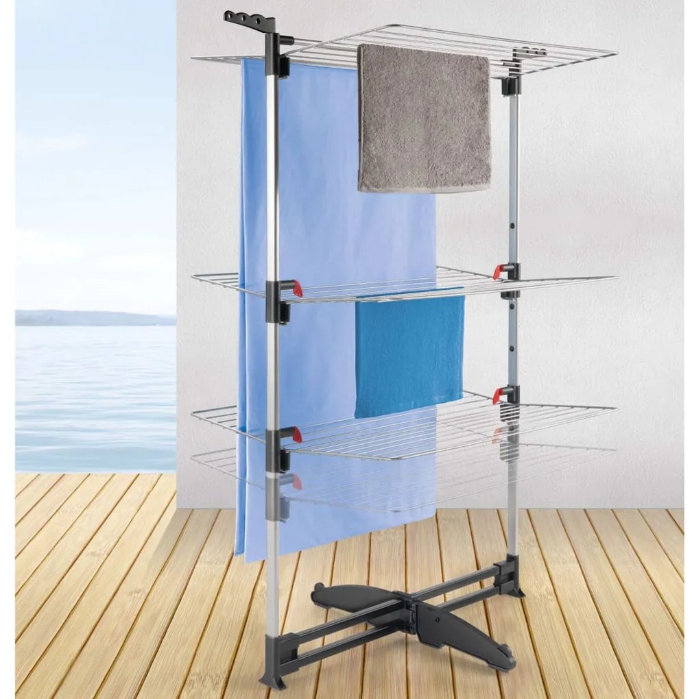 430411 Metaltex Estendal de pé para roupa Ciclone Vario 40 m