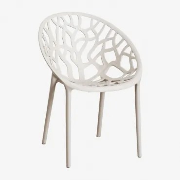 Stackable Garden Chair In Polypropylene Ores Tapioca Bege - Sklum