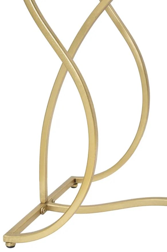 MESA CONSOLA SUNSHINE 130X40X75 CM DOURADA E PRETA