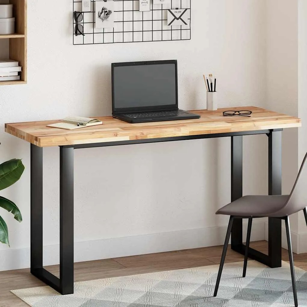 vidaXL Tampo de mesa retangular 120x50x4 cm madeira de acácia maciça