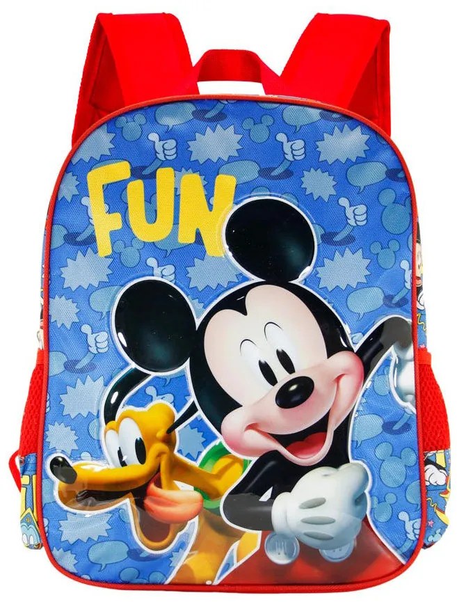 Mochila Fun Mickey Disney adaptvel 39cm KARACTERMANIA