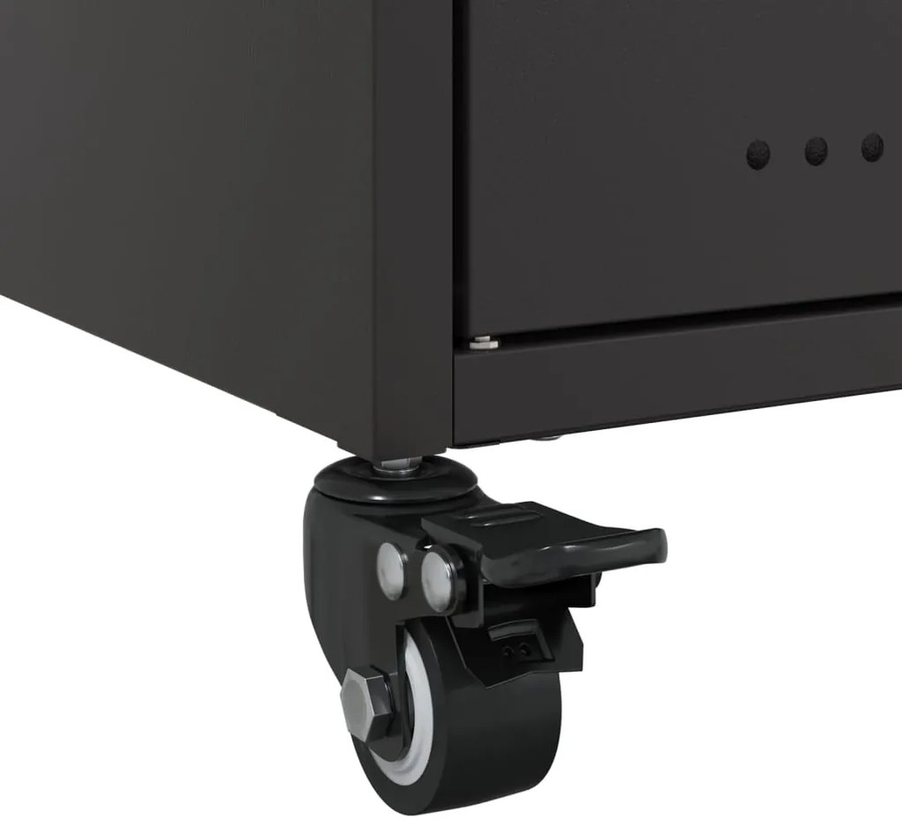 Móvel de TV 68x39x43,5 cm aço preto