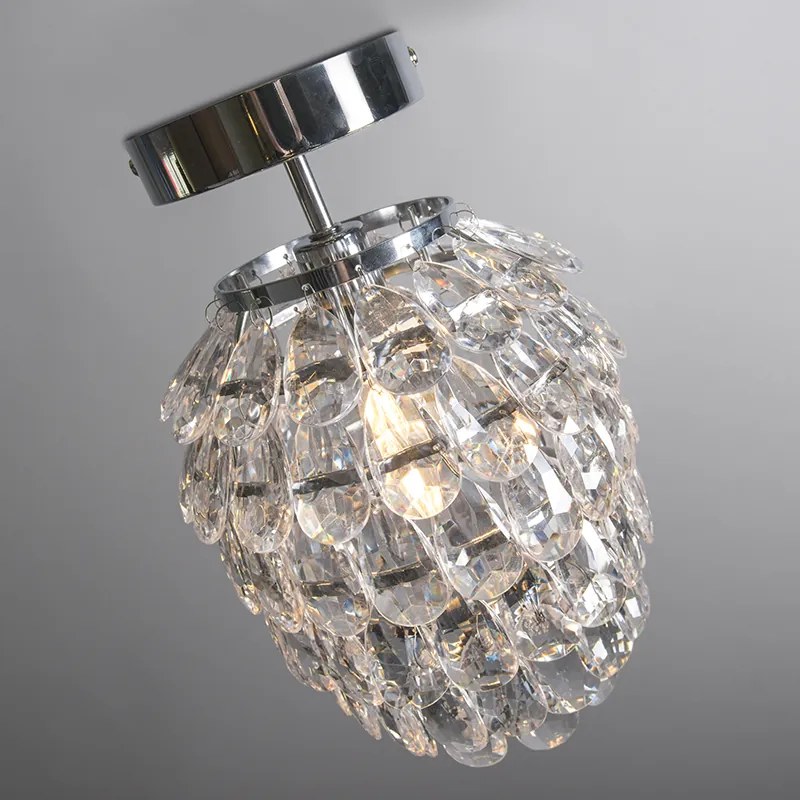 Candeeiro de suspensão Art Déco em aço 19 cm regulável - Bling Art Deco