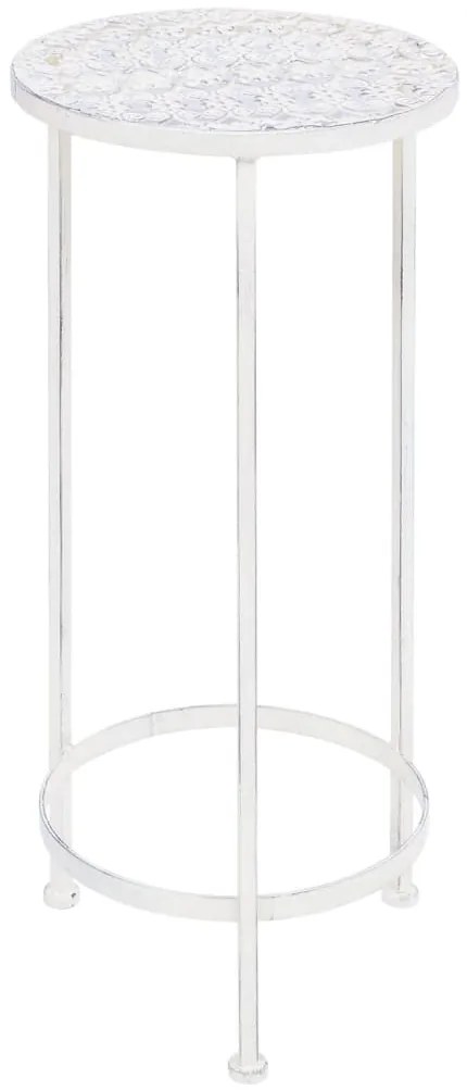 Suporte para plantas 3 pcs estilo vintage metal antigo branco