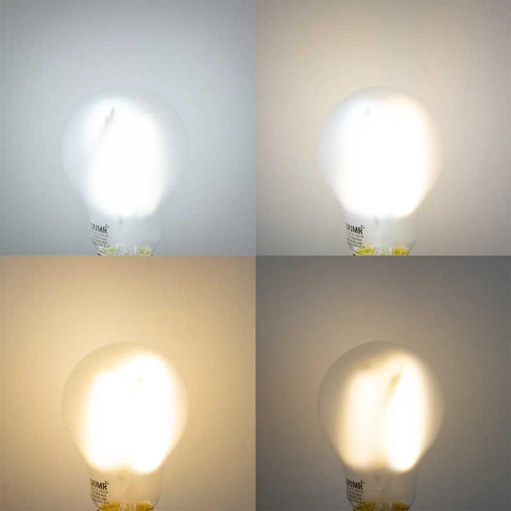 LED Plafon Inteligente Branco 50cm Incl. 4 Wifi A60 - Drum Jute