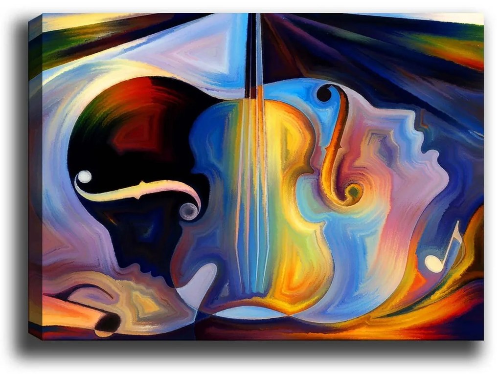 Pintura Decorativa em Tela 224339824 – Multicolor – 70 x 100 cm