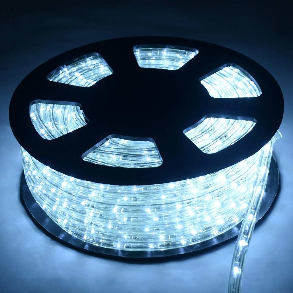 Luz de Natal 10M Luzes de Natal 360 LED Luzes de Natal Decoração de Jardim Branco