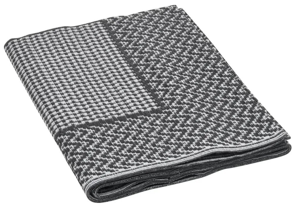 Tapete de exterior 140x200 cm ARAKIL PP preto