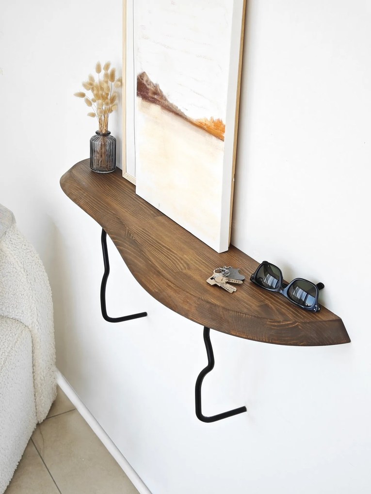 Prateleira de Parede Lierre – Preto Nogueira – 99 cm x 22 cm