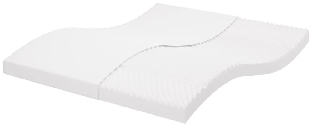 Colchão de espuma 180x200 cm 7 zonas dureza 20 ILD branco