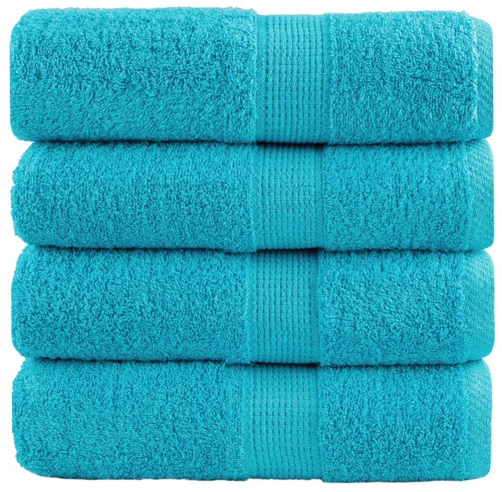 Toalhas de mãos premium SOLUND 4 pcs 30x30cm 600 g/m2 turquesa