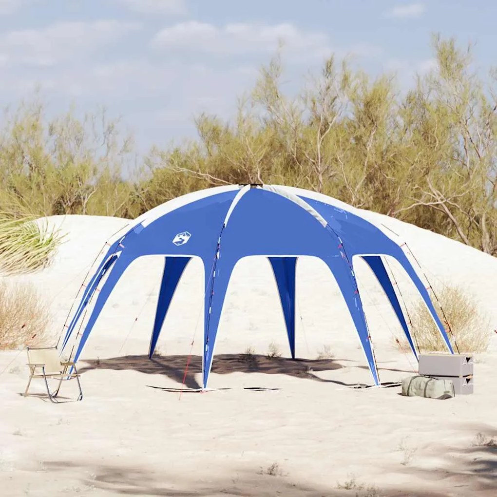 vidaXL Tenda de festas impermeável azul ciano