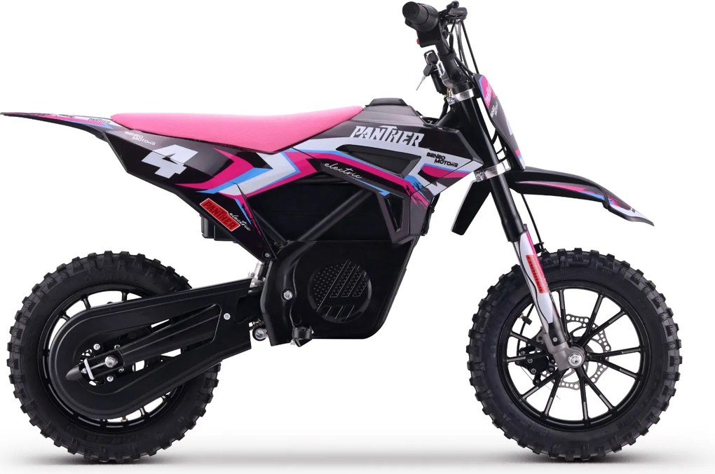 Moto elétrica de cross para crianças Motors Panther 550W Rosa
