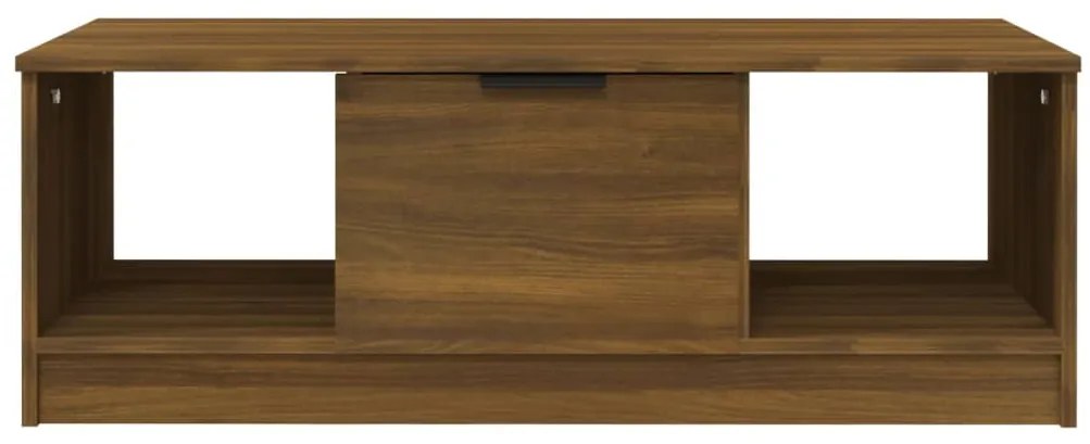 Mesa centro 102x50x36 cm derivados de madeira carvalho castanho