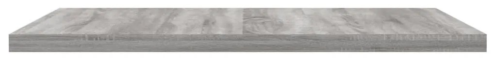 Prateleiras de parede 4pcs derivados de madeira cinzento sonoma