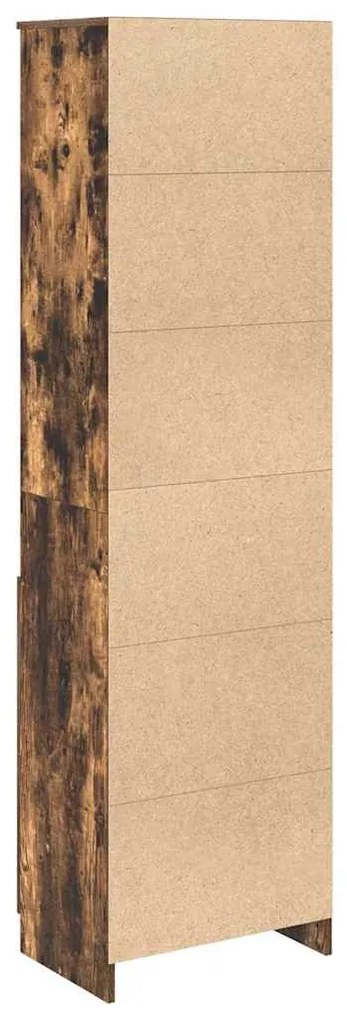 Armário alto 50x35x180 cm derivados de madeira carvalho fumado