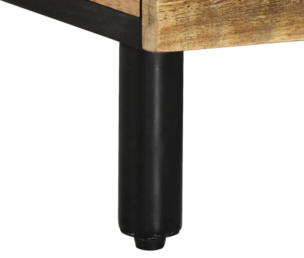 Mesa de centro 80x50x40 cm madeira de mangueira maciça
