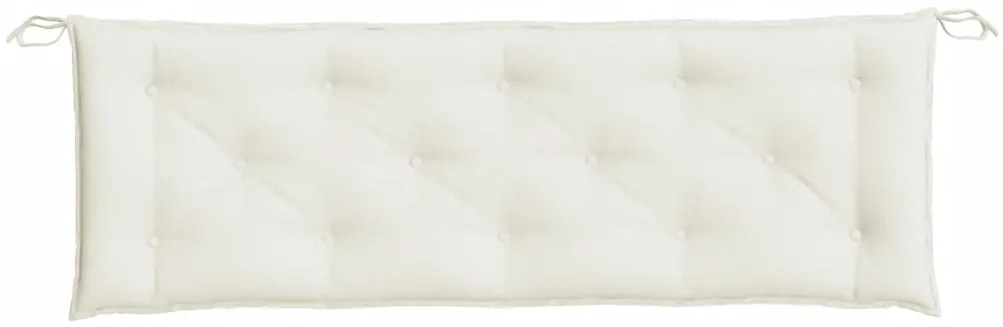 Almofadão p/ banco de jardim 150x50x7 cm mesclado tecido creme