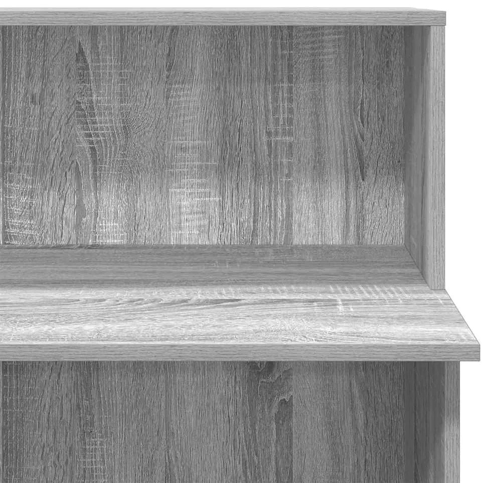 Balcão recepção 100x50x103,5 cm deriv. madeira cinzento sonoma