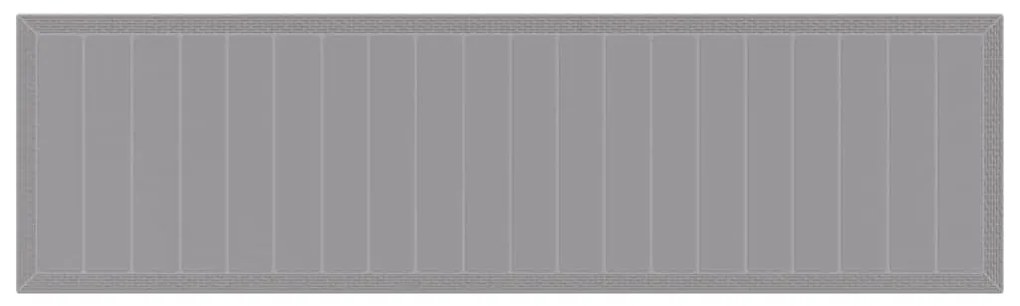 Conjunto de Jantar para Jardim 15 pcs Cinzento-claro