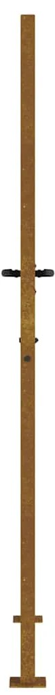 Portão de jardim 105x205 cm aço corten design erva