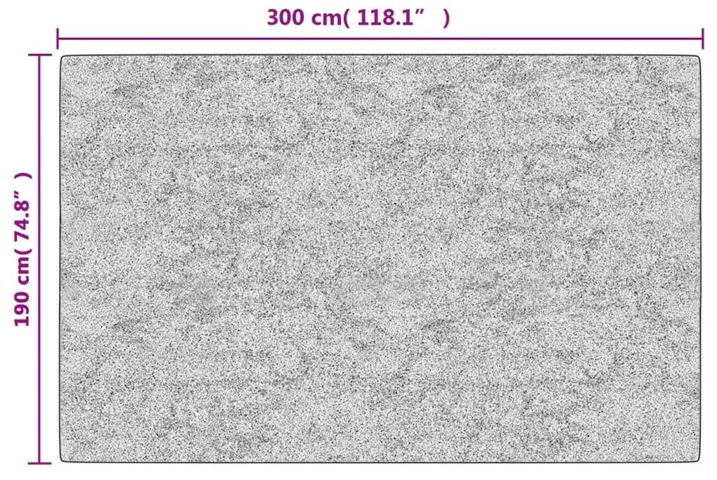 Tapete lavável antiderrapante 190x300 cm multicor