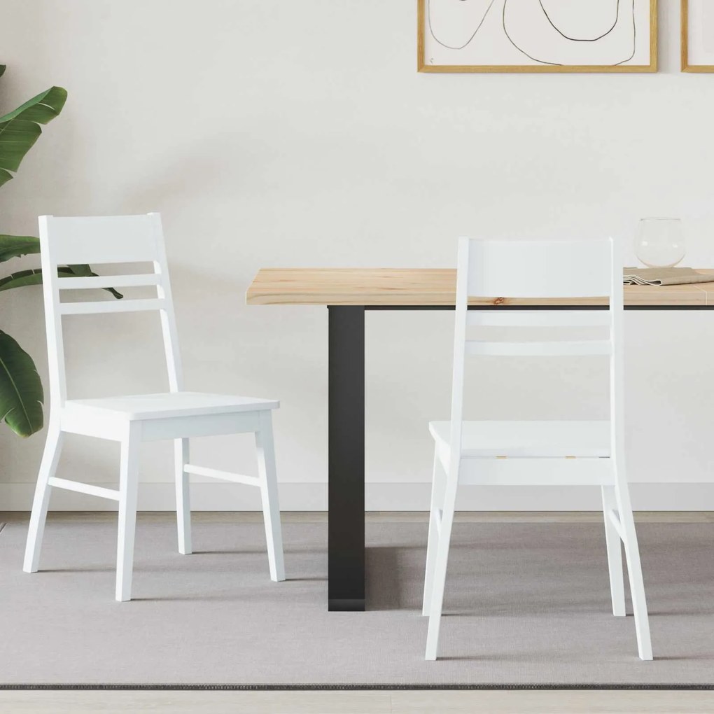 vidaXL Cadeiras de Jantar 2 pcs Branco 43 x 54 x 89 cm