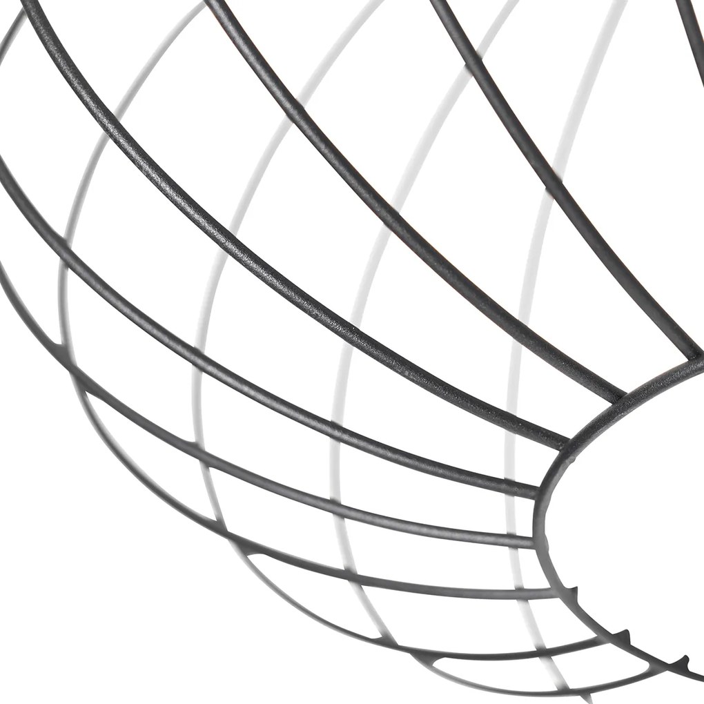 Candeeiro de Teto Inteligente Preto Incl. Wifi G95 - Margarita