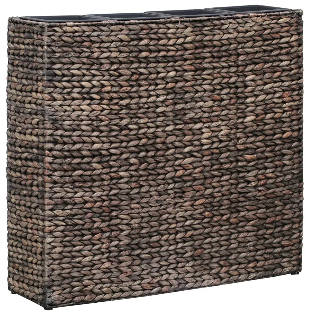 vidaXL Floreira alta com 4 vasos jacinto de água castanho
