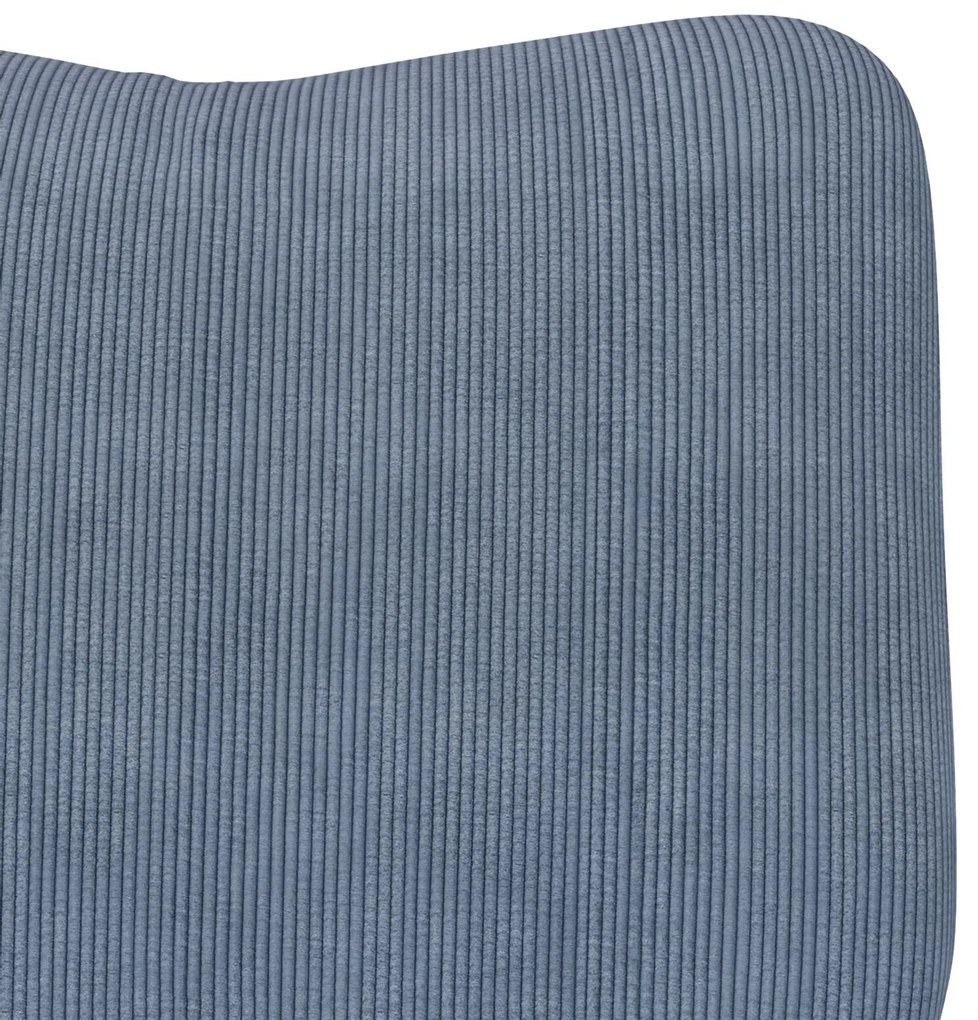 Cadeira Relaxante vidaXL em Tecido Azul de Corduroy