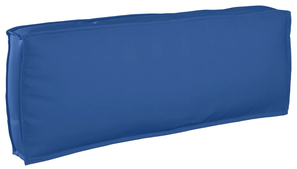 Conjunto de Almofadas de Palete 2 Peças Azul Royal Tecido Oxford