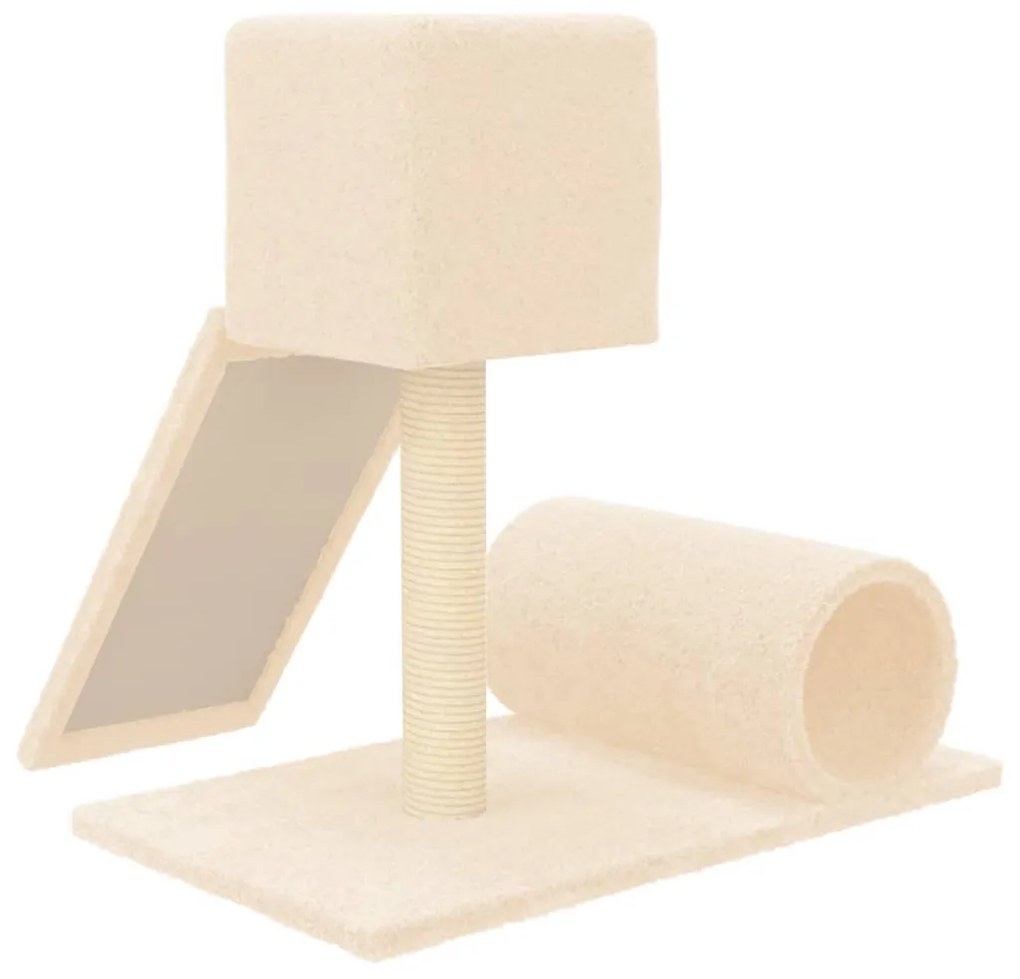 Árvore Arranhador para Gatos de 59 cm em Sisal - Creme