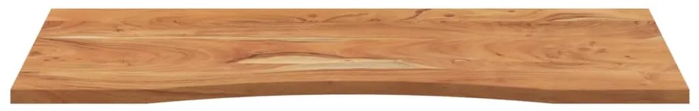 Tampo de secretária retangular 120x50x2,5 cm acácia maciça