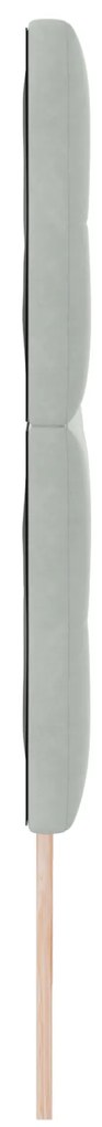 Cabeceira vidaXL Botão Almofadado Cinza-claro 180 cm Veludo