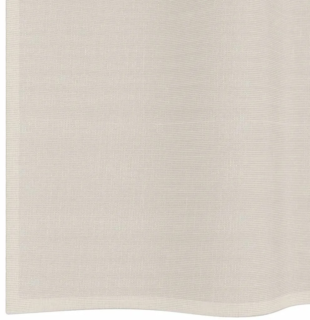 Cortinas de voile com ilhós 2 pcs creme 140x245 cm