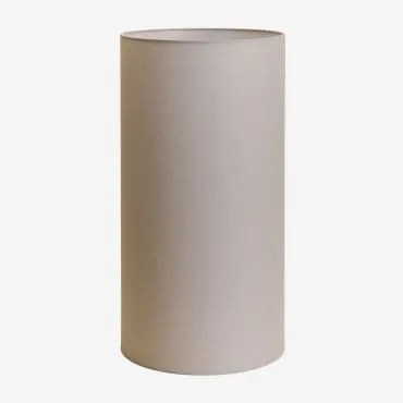 Abajur De Tecido Arlina Cinzento Taupe Claro & Ø30 Cm - ↑60 Cm - Sklum