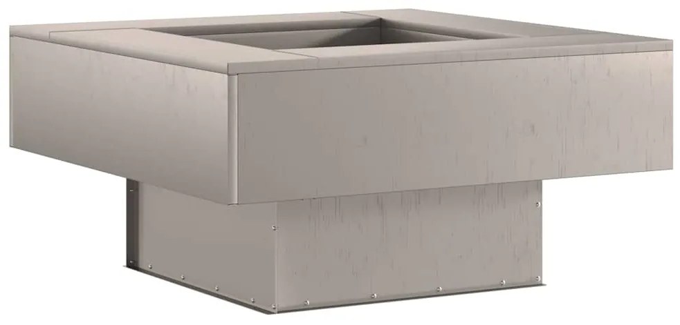 Fogueira Quadrada vidaXL 80x80x40 cm em Aço Envelhecido