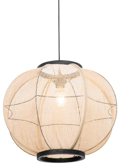Candeeiro de suspensão oriental castanho 48 cm - Rob