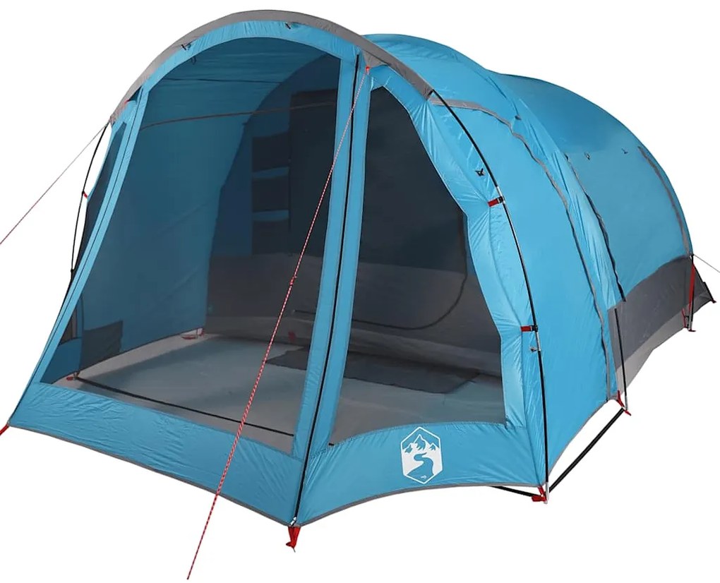 Tenda familiar para 6 pessoas impermeável azul