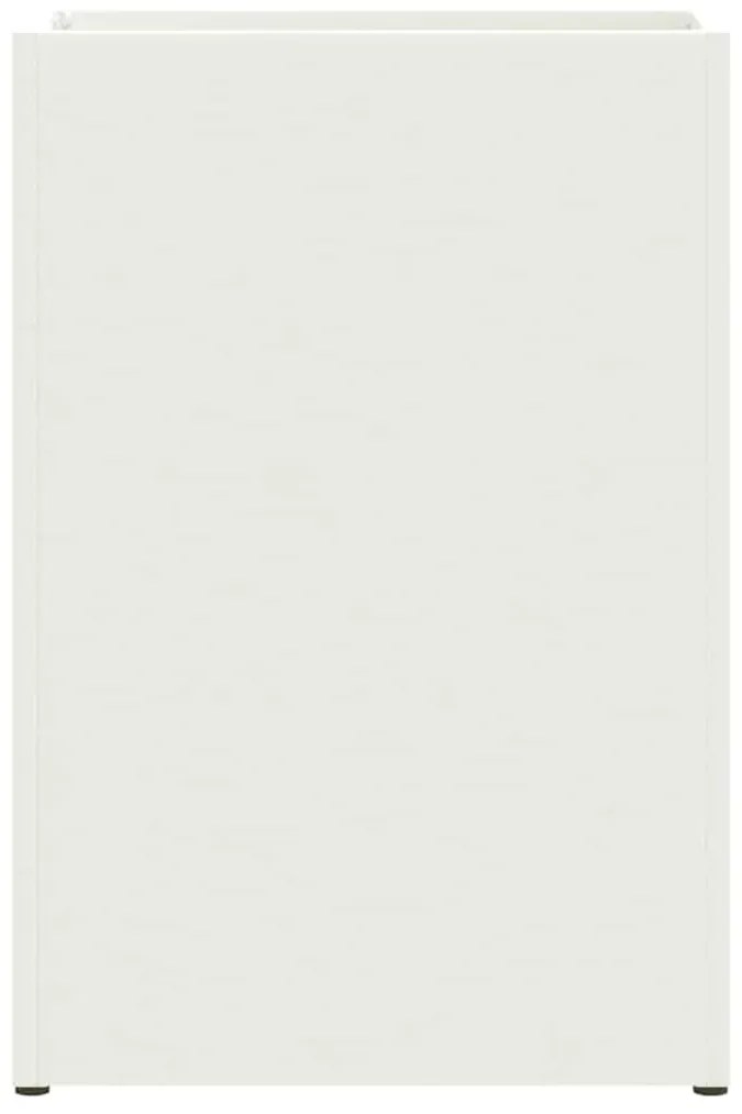 Suporte de Guarda-Chuva Branco, 28x12x41 cm, Feito de Aço