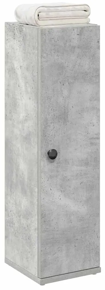 vidaXL Móvel p/ casa banho c/ suporte rolos 20,5x22x72cm cinza cimento
