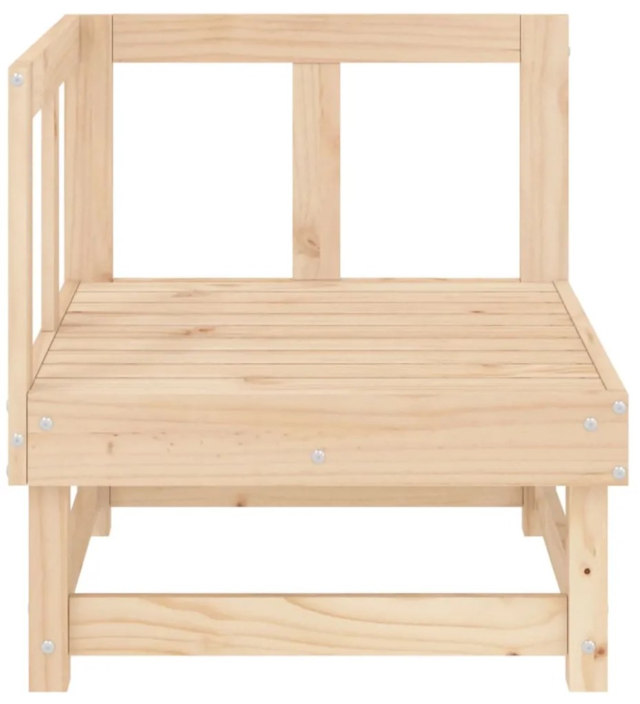 Sofás de canto para jardim 2 pcs madeira de pinho maciça